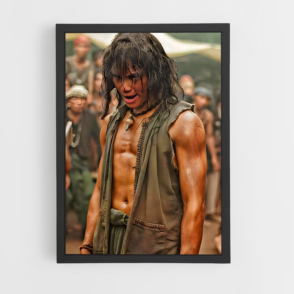 Poster L'Homme aux Cheveux Mouillés – affiche Kung Fu (vue 2)